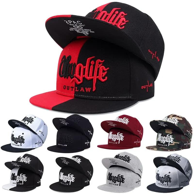 1 pz moda Fastball CAP Thuglife ricamo Hiphop berretto da baseball cappello snapback adulto all'aperto casual sole casual osso regolabile