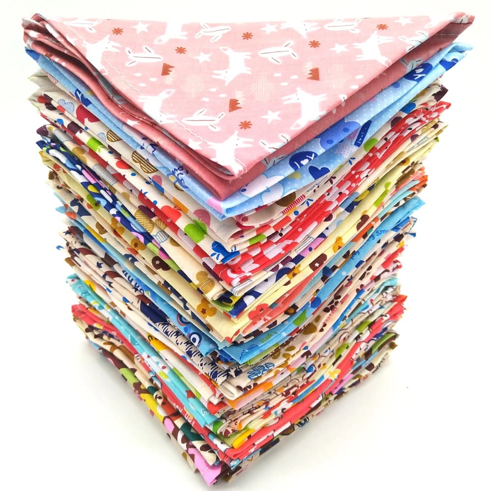 S/M/L/XL 10 pezzi Bandana per cani in cotone Bavaglini per cuccioli Sciarpa Bandane per cani per cani di taglia grande