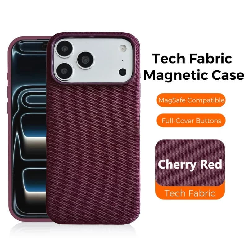 For Magsafe Tech Woven Wireless Charging Phone Case For Iphone 18 17 Pro Max Air 16 15 14 13 Pro Max TechWoven Matte Back Cover