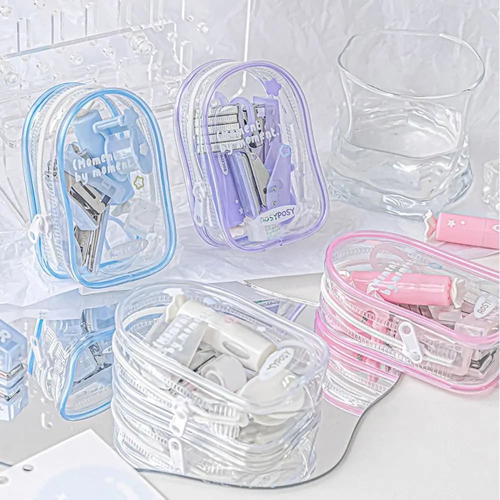 Kit Mini Perforatrice Portatile Coreana, Set di Strumenti per Scrapbooking e Fai-da-Te, Kit Macchina Perforatrice per Scuola e Ufficio