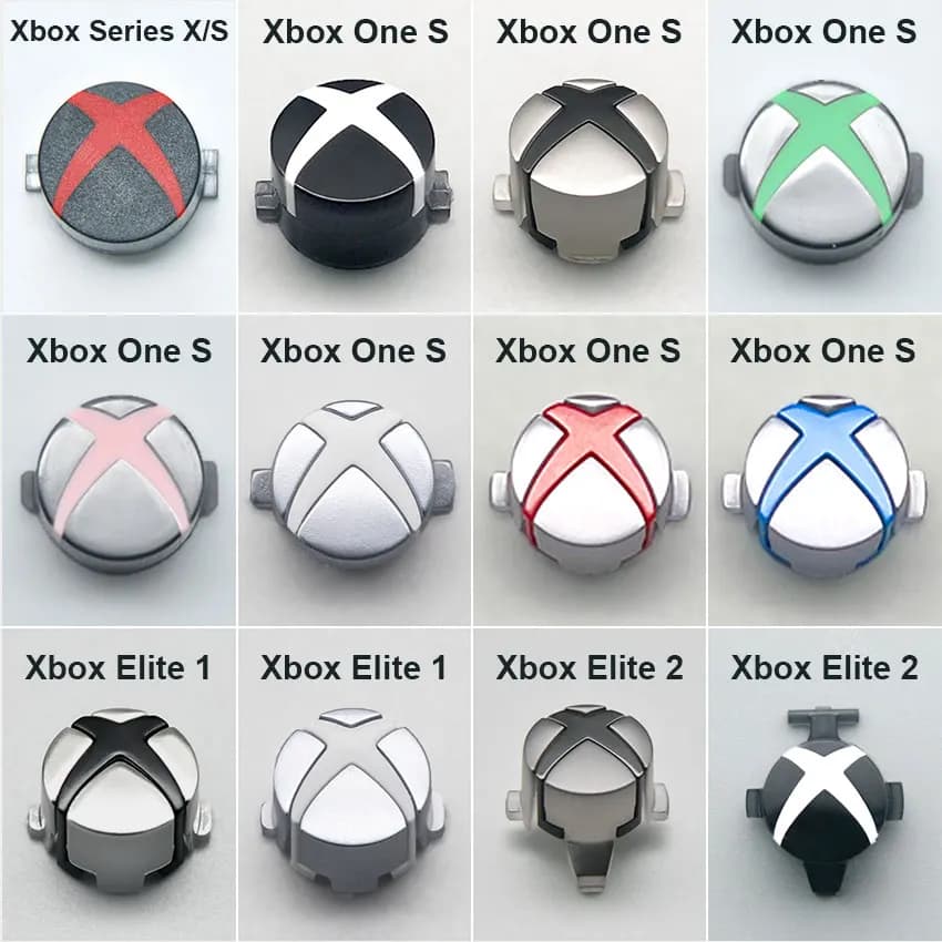 JCD Per Xbox Serie S/X Controller Pulsante Home Avviamento Ritorno Indietro Interruttore Luce Guida Alimentazione Logo Chiave Per XBOX One S X1S Elite 1 2