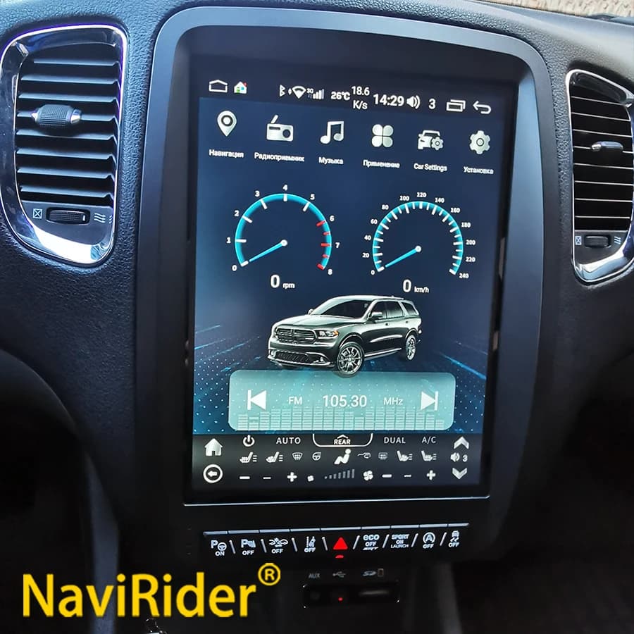 For Dodge Durango 2011-2020 13inch GPS Carplay Car Multimedia Video Player Stereo Navi Head Unit Touch Android Screen Radio 2din
