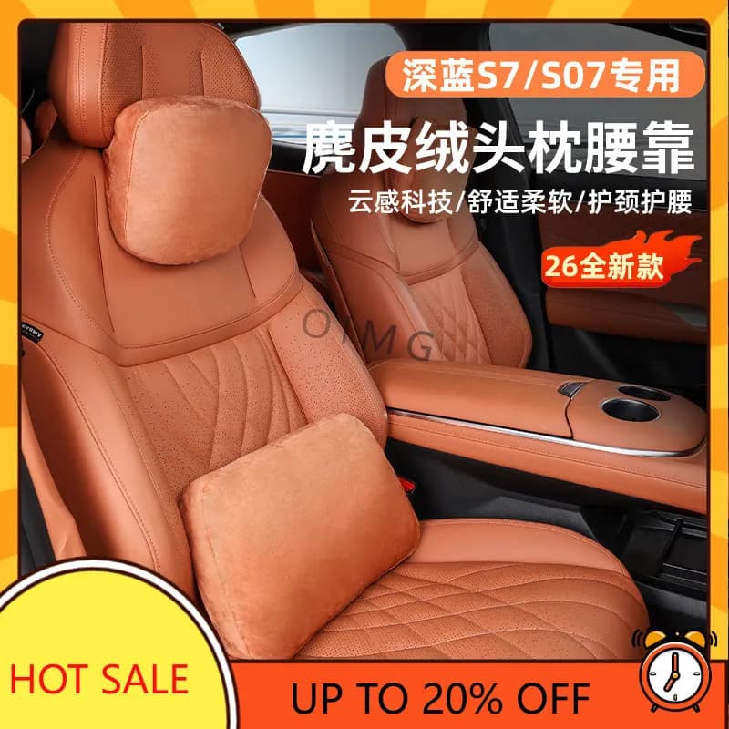 OIMG For 2026 Shenlan S7 S07 Headrest Neck Pillow Lumbar Support Cushion Interior Accessories Comfort Support Custom Fit