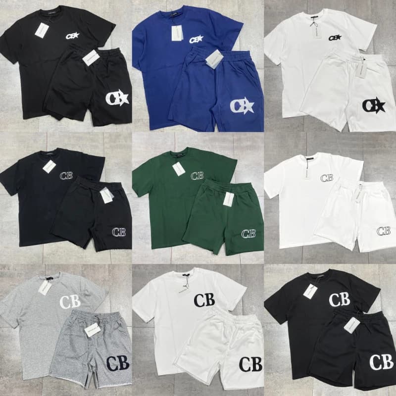 Completo Sportswear Cole Buxton da Uomo 2026 Streetwear Casual Loose con Stampa Lettering
