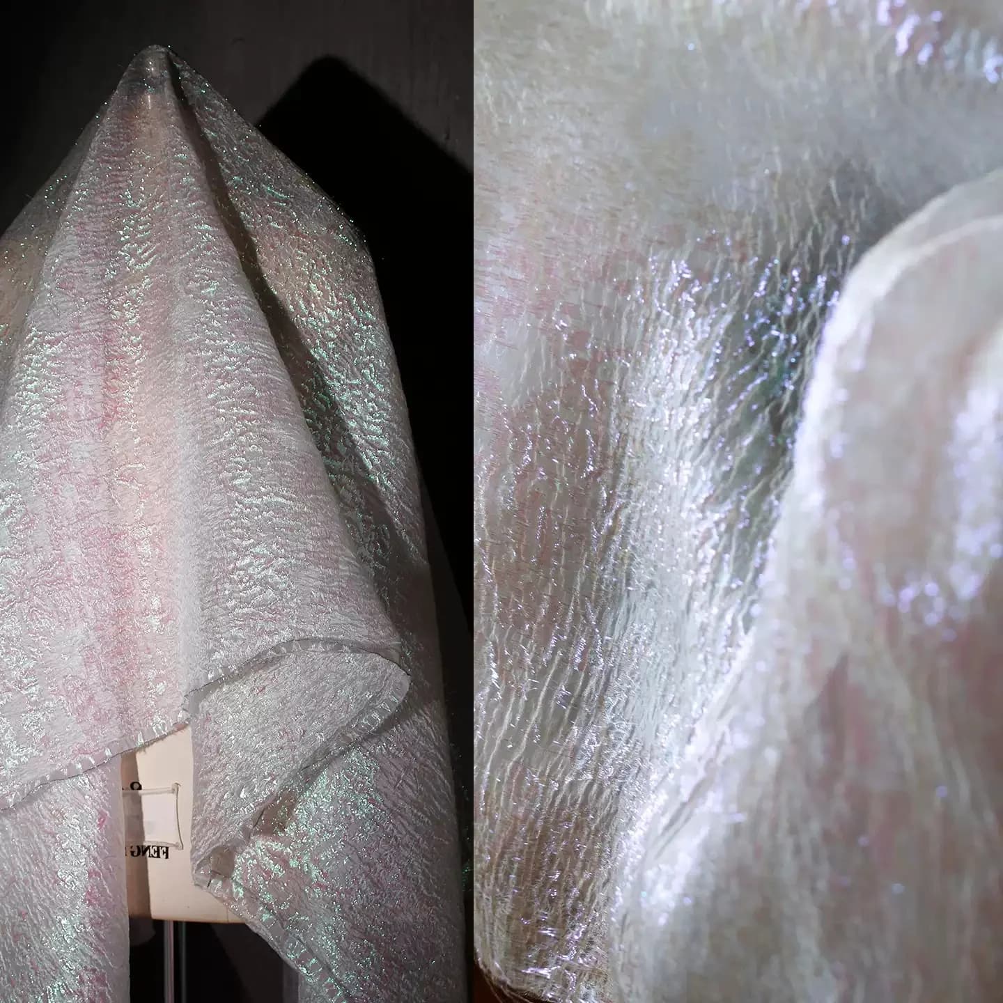 Tessuto per Abiti con Texture 3D Lucida Effetto Sogno, Materiale per Abbigliamento Tradizionale Cinese Han, Sfondo per Scenografie, Decorazione Moda, Materiale Fai da Te