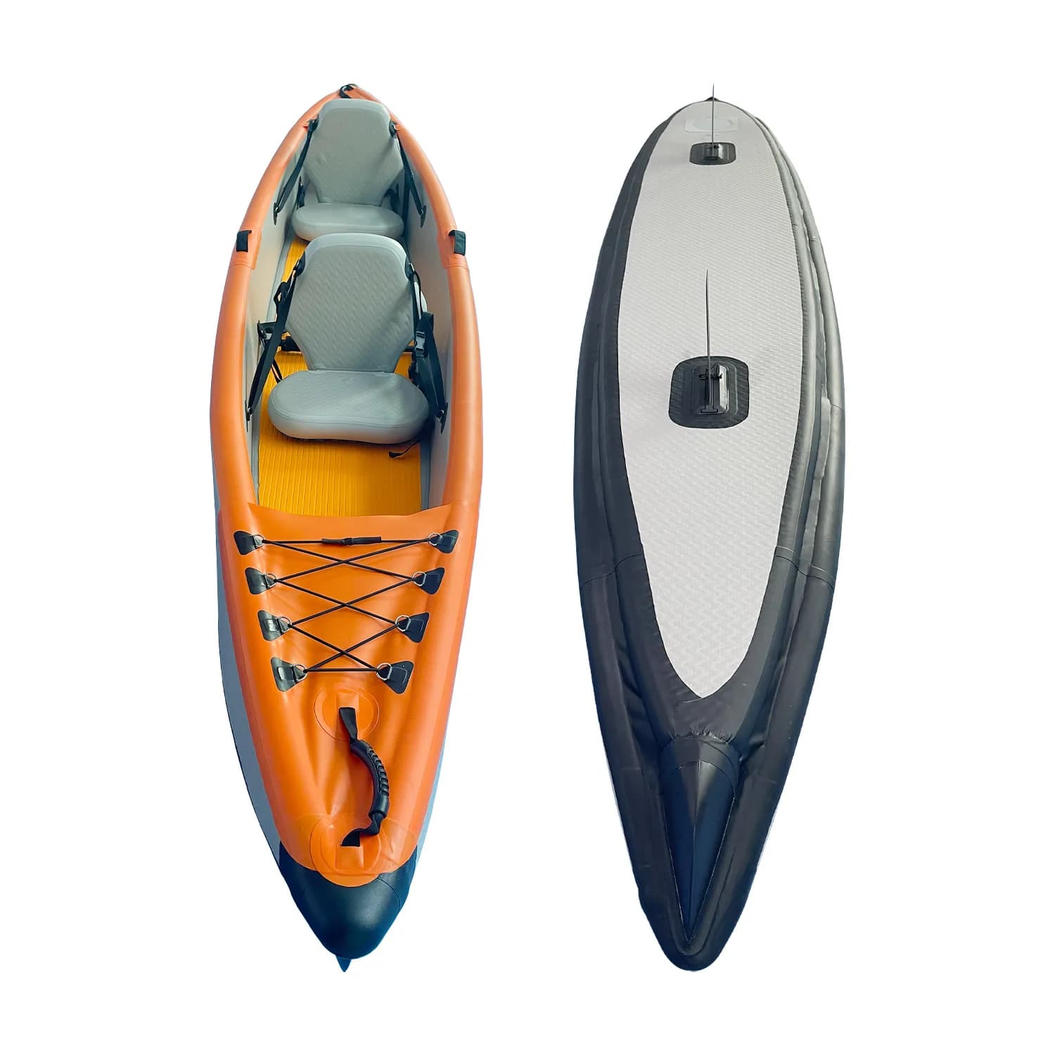 Kayak gonfiabile in PVC per 2 persone da 2 m, barca da pesca con accessori per pagaia 2025