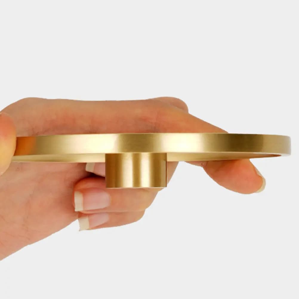 Portaincenso in Ottone a 9 Fori, Design Compatto per Arredamento Casa e Ufficio, Bruciatore Aromatico, Supporto per Bastoncini, Ornamento da Scrivania