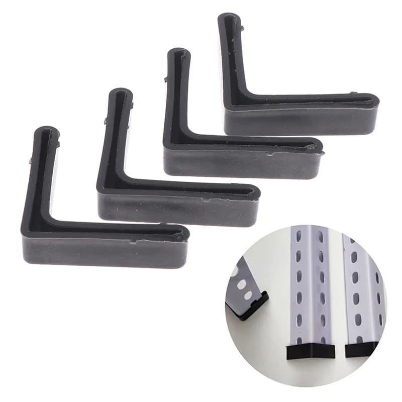 (❤️)4Pcs/set 30mm/35mm/40mm Angular Rubber Footing L-Shaped Angle Steel Foot Pad