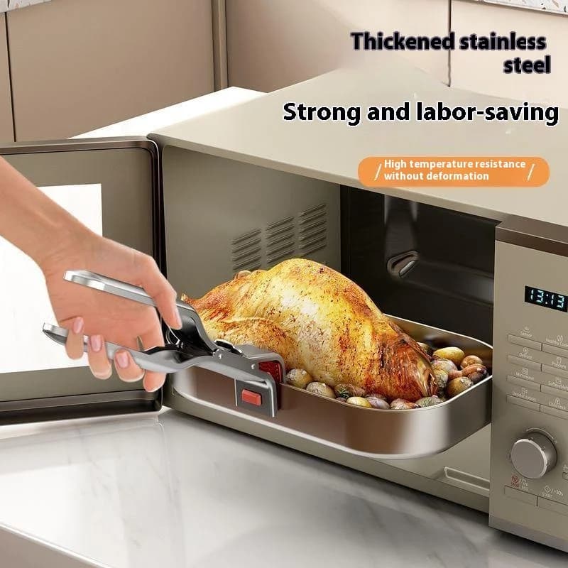 Hot Plate Clip Anti-coating Bowl Clip Grid Ergonomic Handle Clamp Clamp Holder for Air Fryers Steam supply