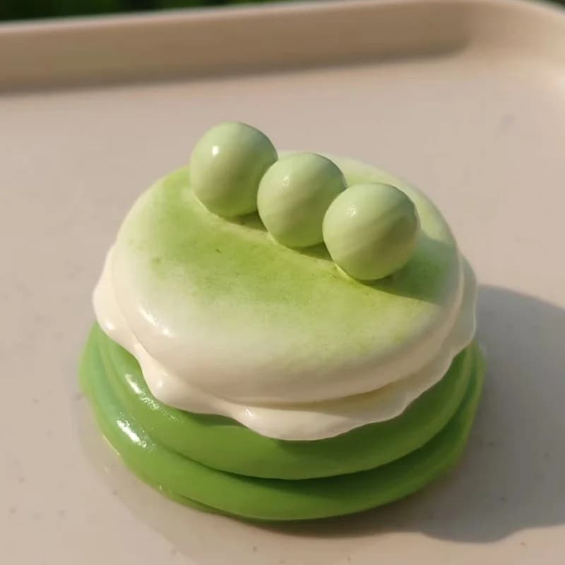 Soymilk Souffle 3D Silicone Souffle Cake Candle Mould Scented Soap Mold Handmade Molds Resin Clay Making mochi squishy toy mould