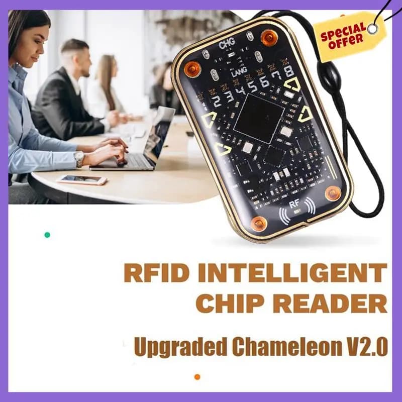 -A96Z Emulatore lettore chip intelligente Chameleon Ultra V2.0 RFID + 2 portachiavi Xcuid/UID 125Khz 13,56Mhz Decodifica scheda Duplicatore NFC