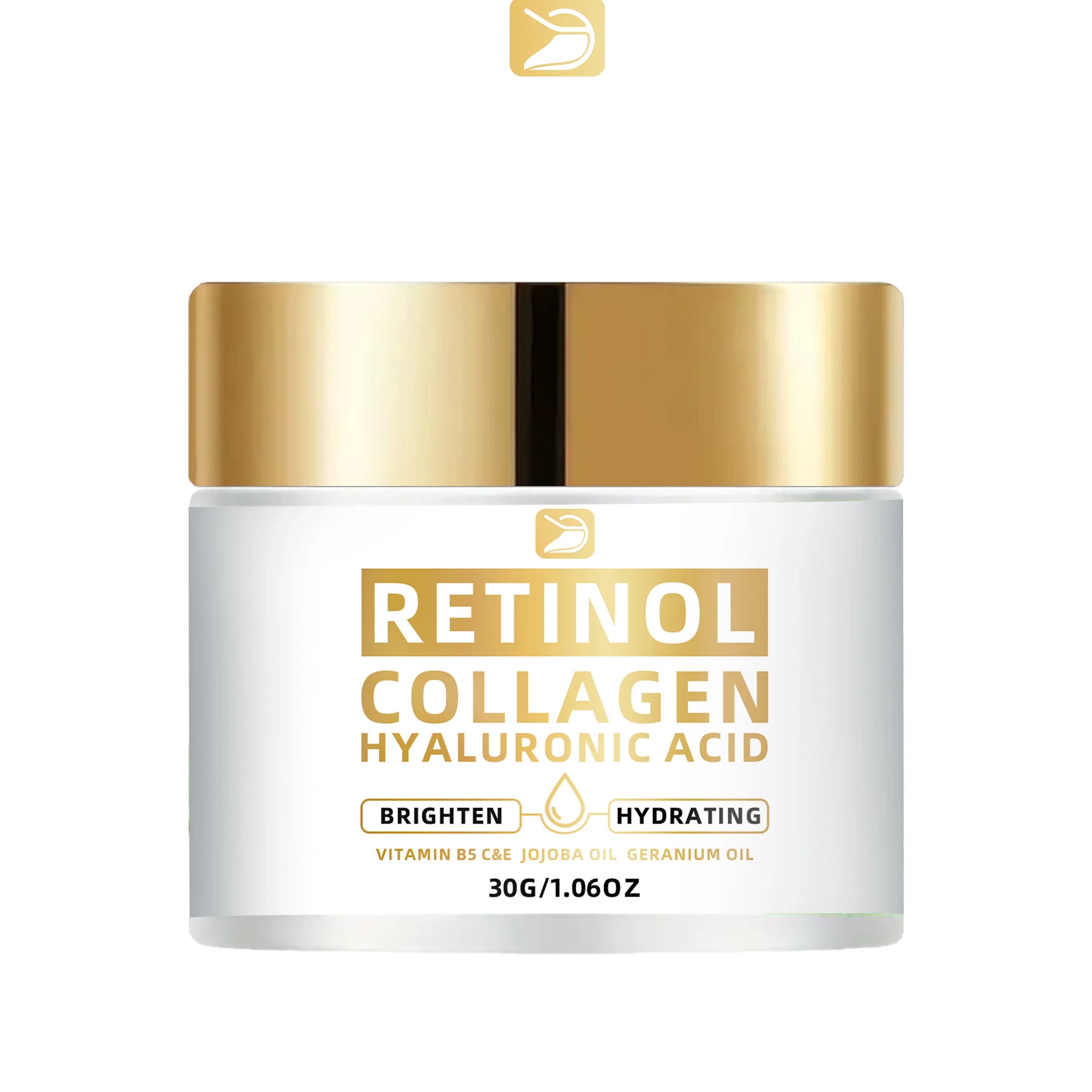 Ottilavie Retinol Collagene Crema all'acido ialuronico - Idratare, Lift & Idratare, Tutti i tipi di pelle, Unisex, Viso/Collo/Corpo, 1,76 OZ