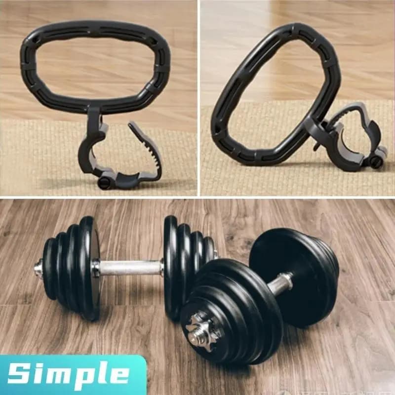 R6FE Kettlebell Training Handle for Weight Plates Textured Grip Workout Handle