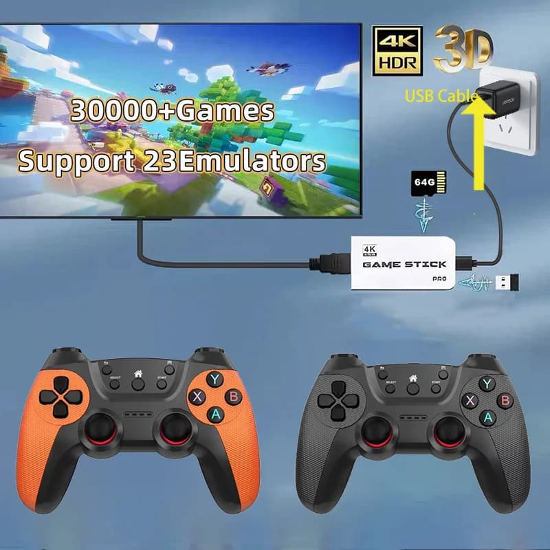 Dual Wireless Gamepad for Linux/Android Phones, Compatible with Game Consoles, Gamepads, PC Smart TV Boxes, and 2.4G Gamepads