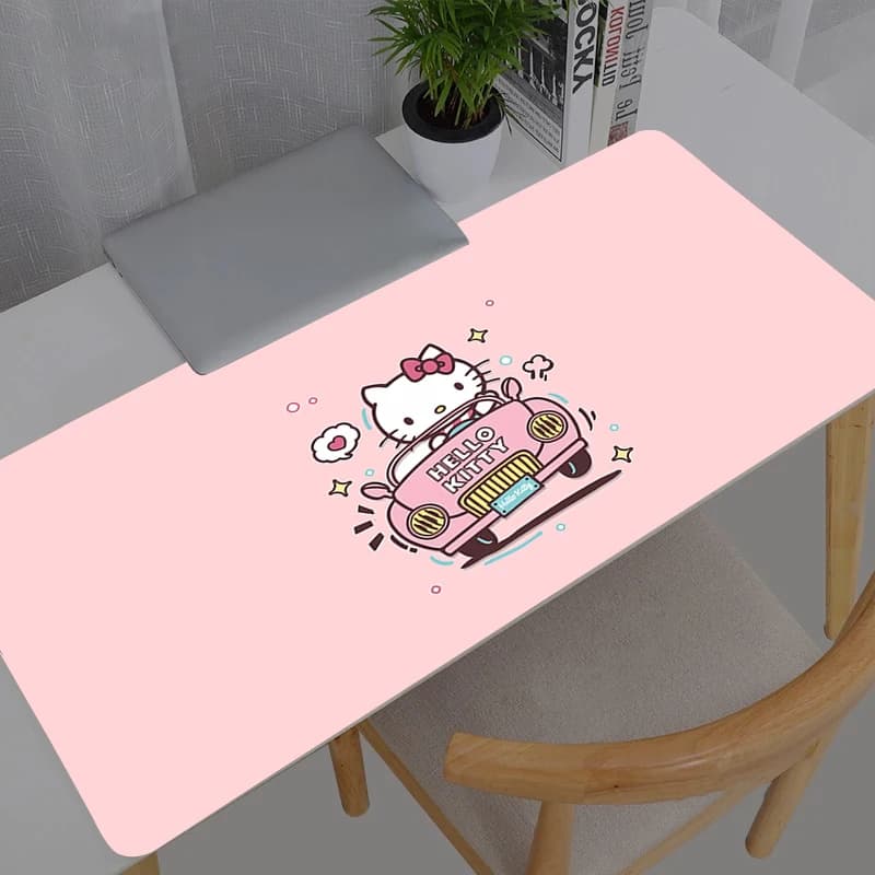 Tappetino per mouse da gioco 900x400 in gomma Mini Hello Kitty Sanrio per PC, tastiera, laptop, computer, tappetino da scrivania veloce, accessori da gaming, mousepad