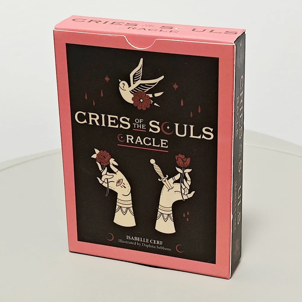 Mazzo Oracle Cries of The Souls - 42 pezzi di carte Oracle ti supportano accettare le ferite interne 10,5 * 7,5 cm