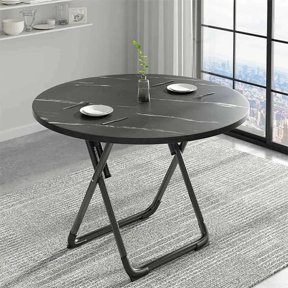 Tavolo Pieghevole Portatile con Gambe in Metallo per Esterni, Giardino, Campeggio, Balcone 70x70x72cm, Personalizzabile