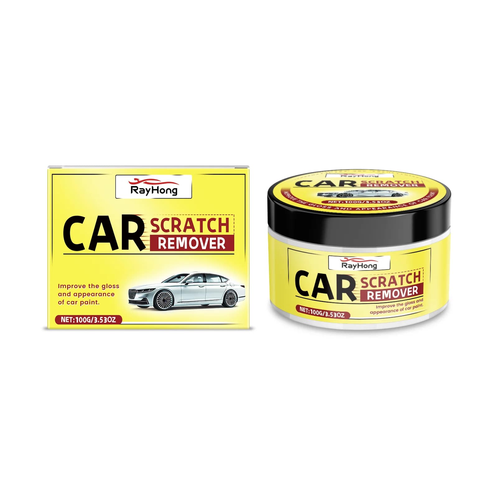 Car Scratch Repair Wax, Car Paint Scratch Rust Cleaning And Decontamination Maintenance Care Wax