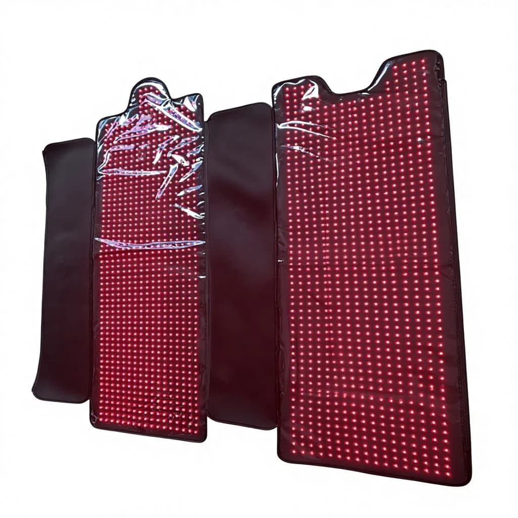 Coperta per Terapia a Luce Rossa, Letto Terapeutico LED 660nm 850nm per Tutto il Corpo, Sacco a Pelo per Alleviare il Dolore, 460x460x8, Sauna Domestica Avvolgente