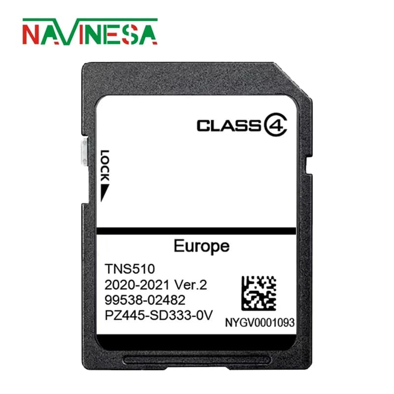 Auto RAV4 Mappe Carta UE Land Cruiser 150 200 per Toyota Corolla TNS510 Sistema di Navigazione GPS SD Card