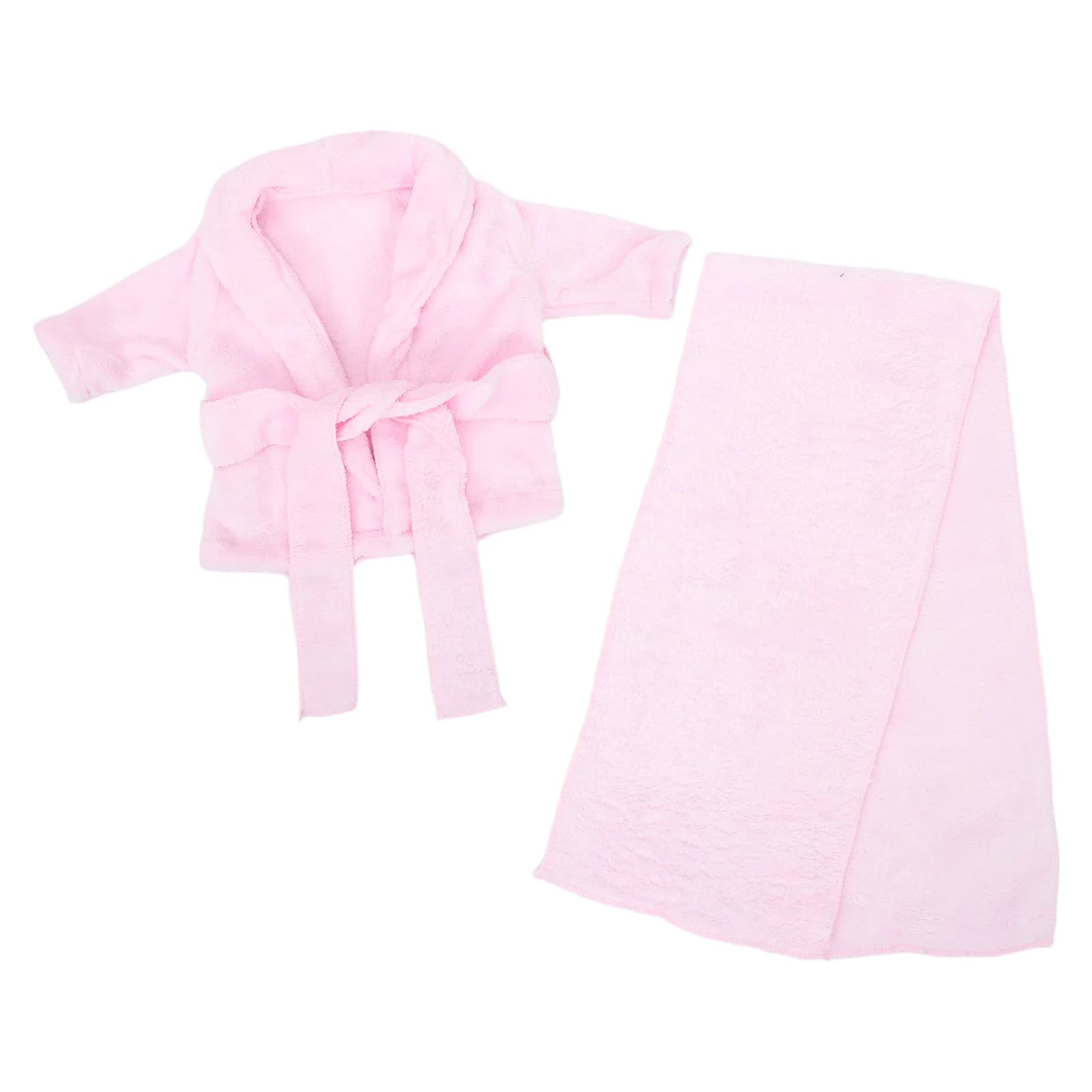 Accappatoio per neonato in puro cotone - Costume da bagno neonato asciutto per bambini Abito fotografico per neonato in cotone rosa 0-1