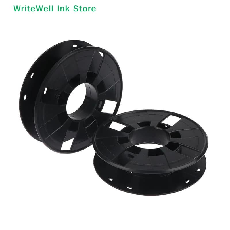 [FOA] 1/2 Pezzi Bobina Nera per Cavi Strumenti Musicali, Tamburo Avvolgicavo da 150mm, Bobina per Filamento Stampanti 3D, per Luci, Corde, Cavi
