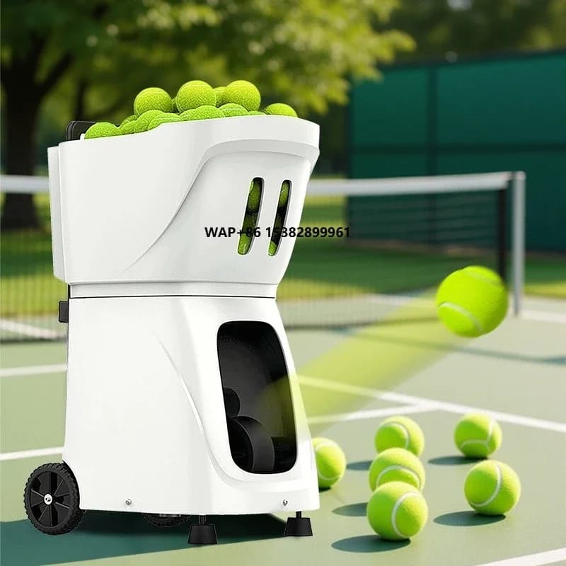Nuova Macchina Lanciapalle da Tennis AI Intelligente con Controllo APP, Attrezzatura per Allenamento Tennis e Padel, Lanciatore di Palline da Tennis