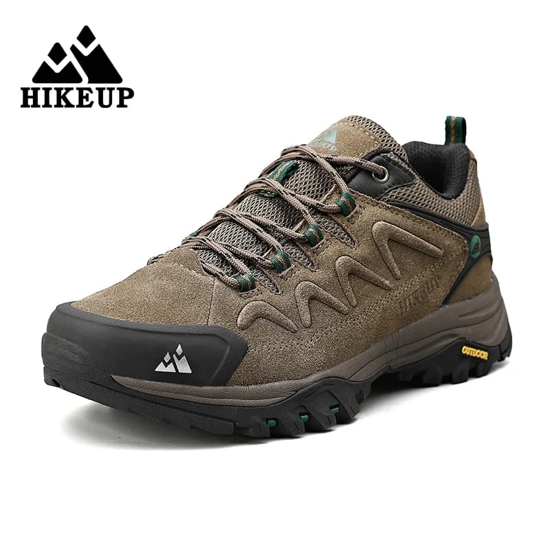 HIKEUP Scarpe da uomo in pelle per scarpe casual da uomo Moda impermeabile invernale Designer di lusso Stivali da lavoro di marca Uomo Sneakers antiscivolo