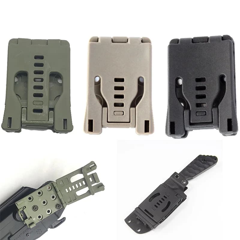 Grande Tek Lok Passanti per Cintura Clip da Cintura Morsetto in Vita per Coltello Kydex K Guaina Pistola Portariviste Fondina Speciale per Fai da Te, Clip da Viaggio all'aperto