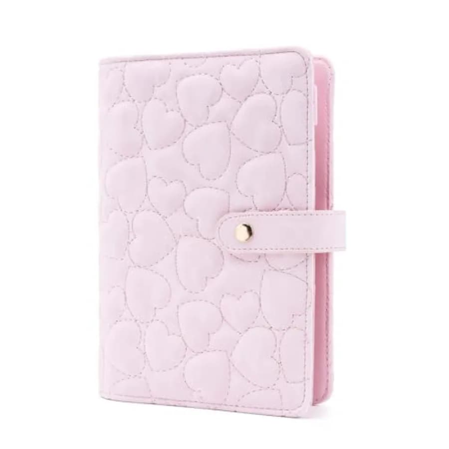 A6 Budget Binder Soft Faux Leather Binders Cover Refillable 6 Rings Loose Leaf Binding Cover for Planner Traveller Journal Acce