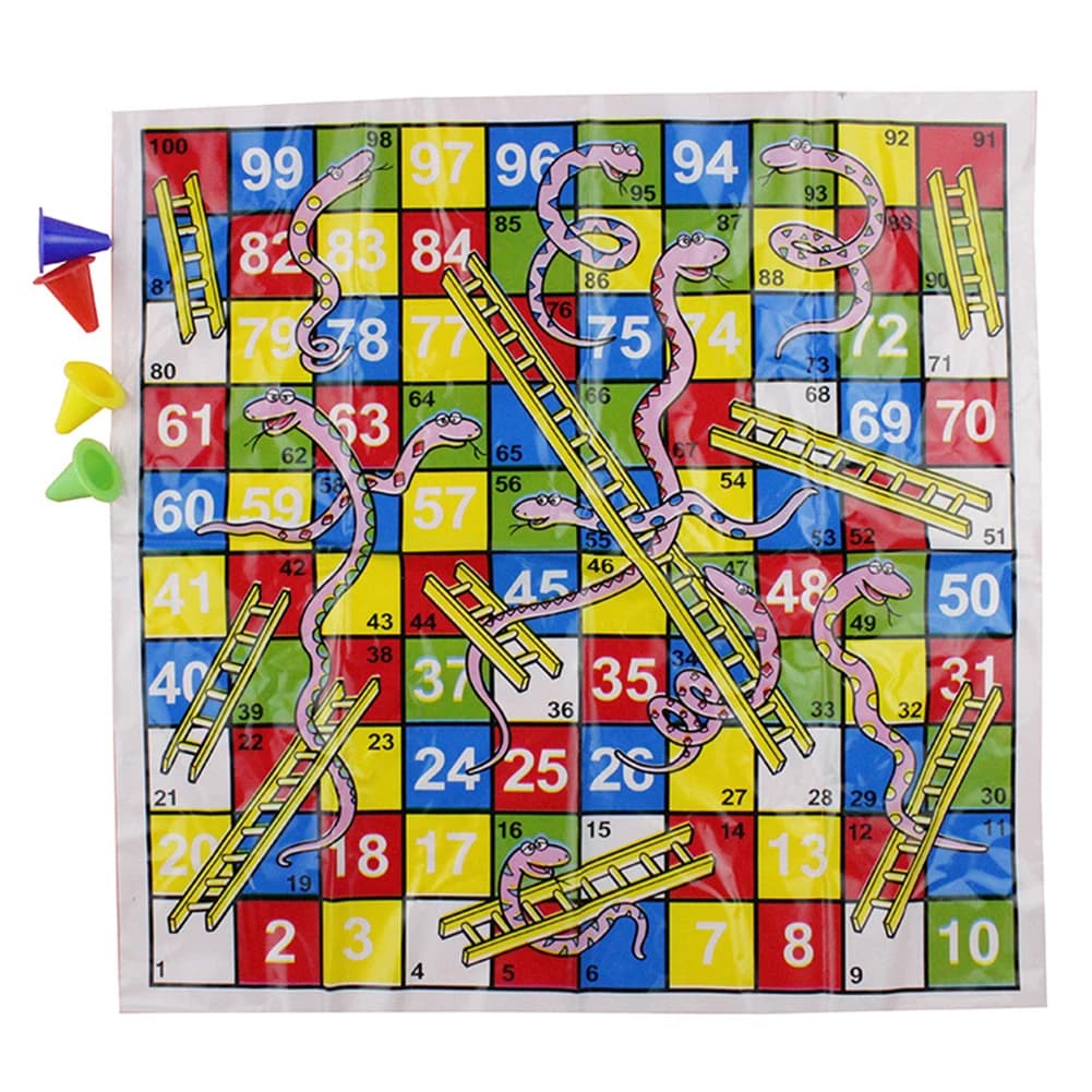 Set di scacchi da volo con scala a forma di serpente portatile per bambini Gioco da tavolo interattivo genitore-figlio