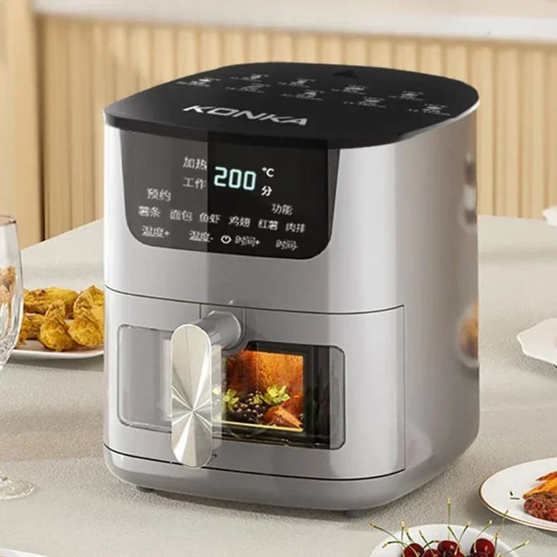 Konka friggitrice ad aria visiva forno completamente automatico friggitrice elettrica domestica multifunzione intelligente fritadeira eletrica air