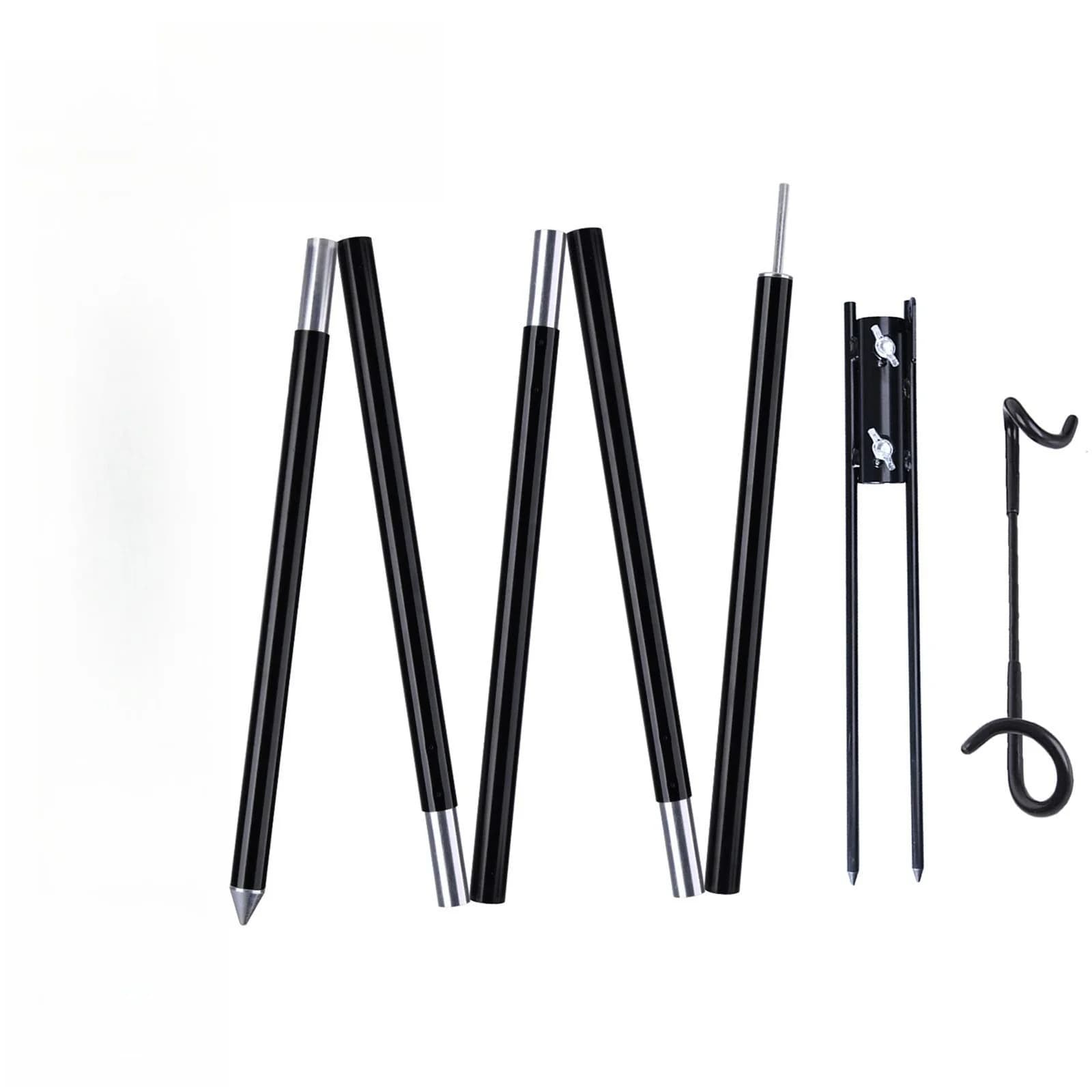 Goture Aluminum Alloy Tent Light Stand Pole 1.5M Camping Support Poles Replacement Accessories for Hiking Frames Rods