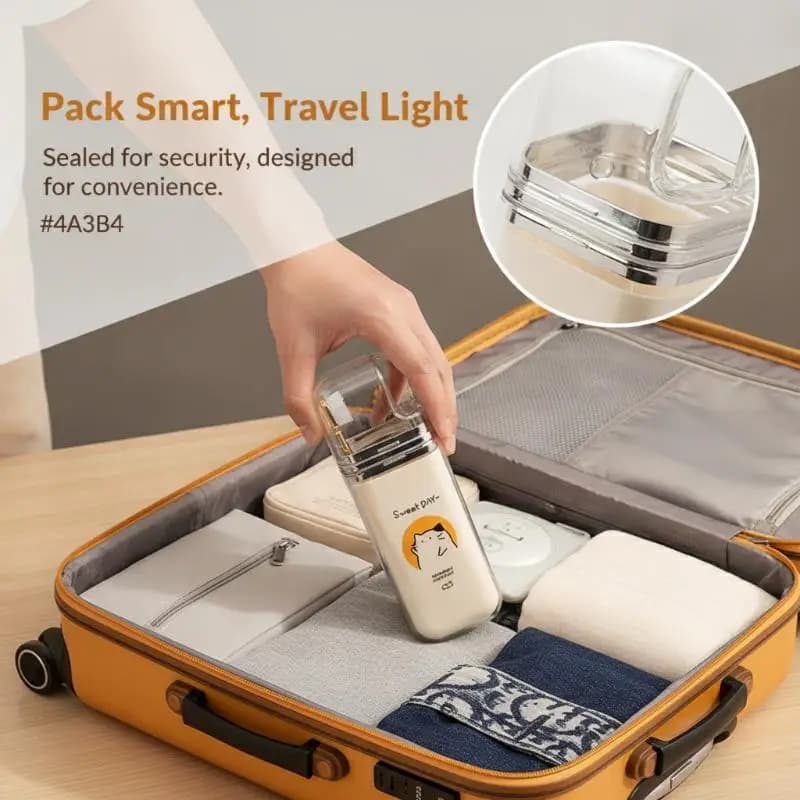Travel Toothbrush Holder 3-in-1 Drop-Resistant Toothpaste Storage Case for Outdoor Camping Bathroom Daily Use