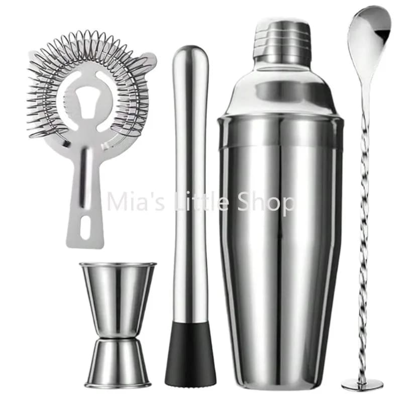 Glass Cocktail Shaker Set, Handheld Milk Tea Mixing Cup, Bar Wine Blender Mixer Tool Kit