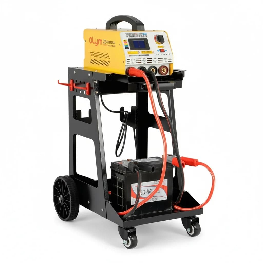 Caricabatterie Portatile per Auto, Avviatore d'Emergenza 12V 24V con Nucleo in Rame, Caricatore Rapido per Auto e Camion, Caricabatterie con Morsetti