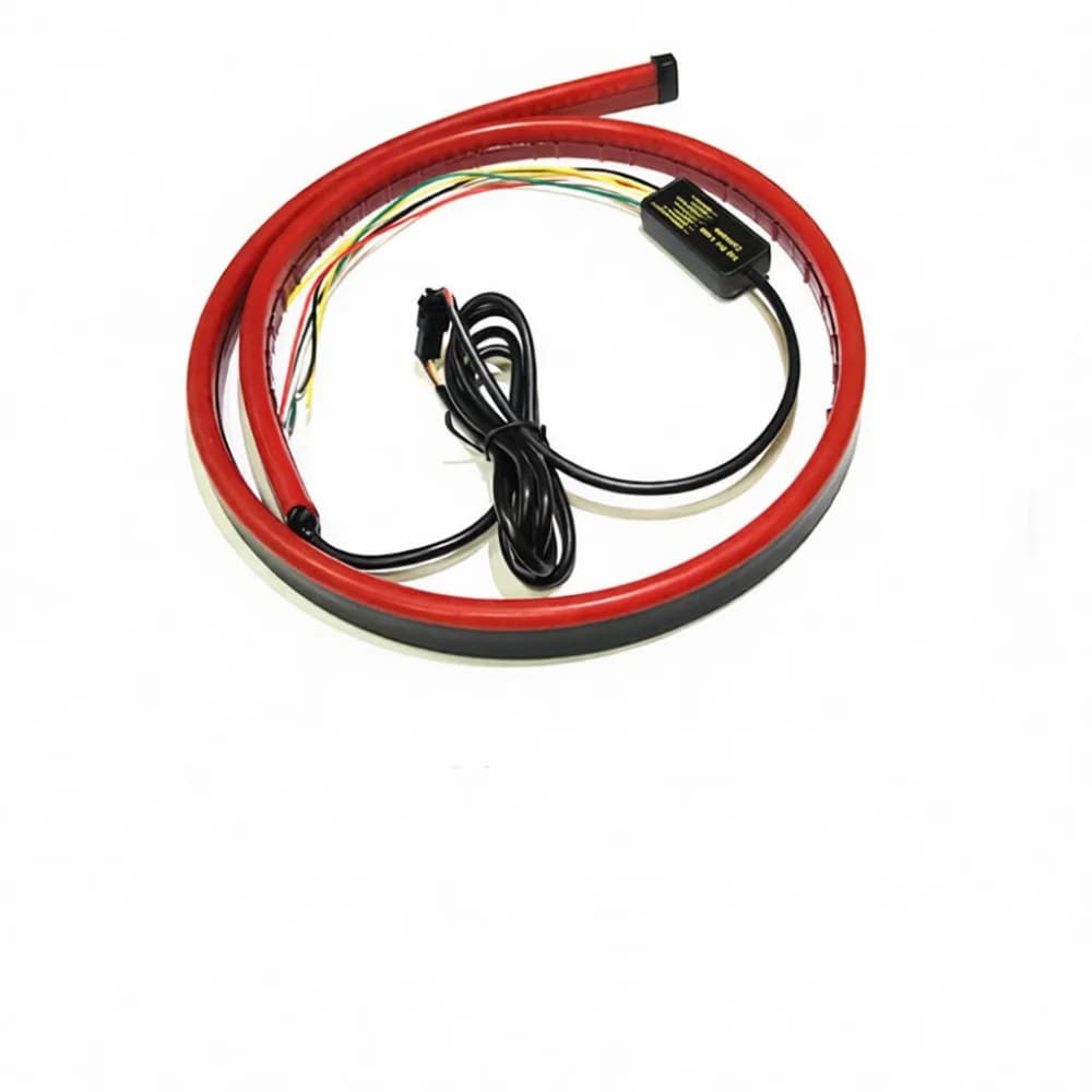 12V LED Tailgate Brake Light Bar Dynamic Streamer Turn Signal Indicator Car Rear Trunk External Safety Warning Lighting