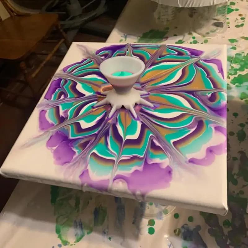 Acrylic Paint Pouring Split Cup Mini 7-Leg Funnel Split Cup For DIY Making Pour Painting Mandala Flower Graffiti Accessories