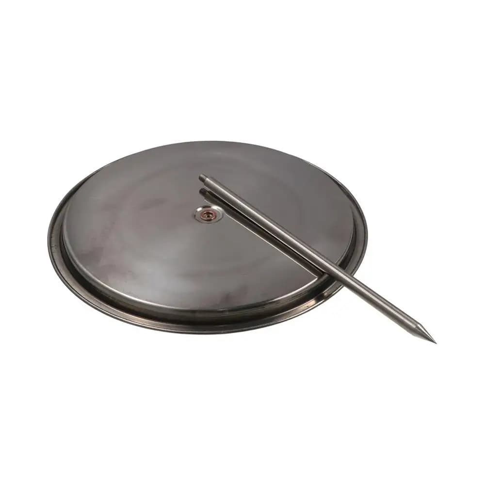 With Round Base Tray Vertical Skewer Stand Stainless Steel Stable Barbecue Grilling Rack Detachable Chicken Roasting Rack Picnic