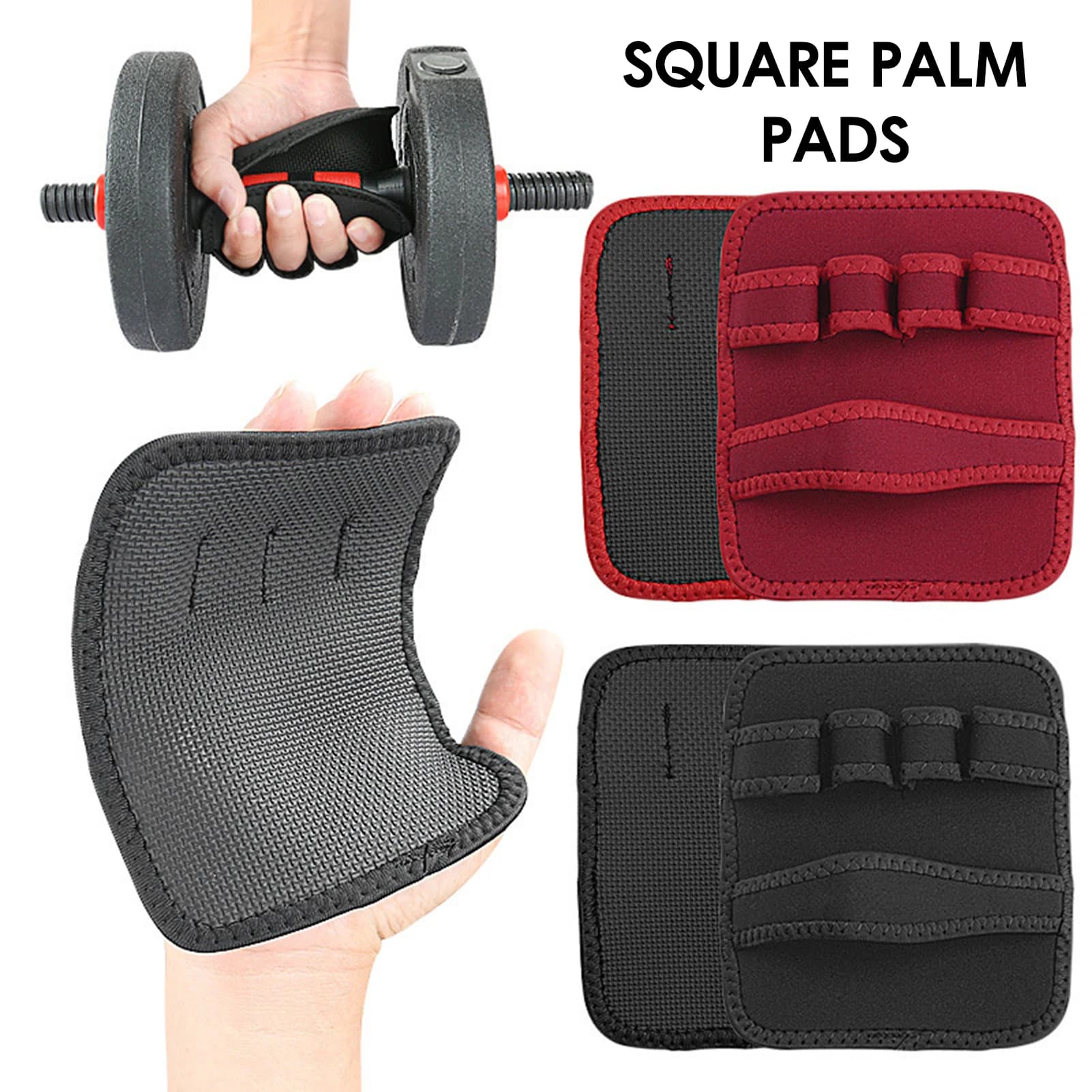 4 fingers Gym Gloves with Rings, Comfortable and Anti-Slip for Training, Traditions, Toe-To-Bar, MJ