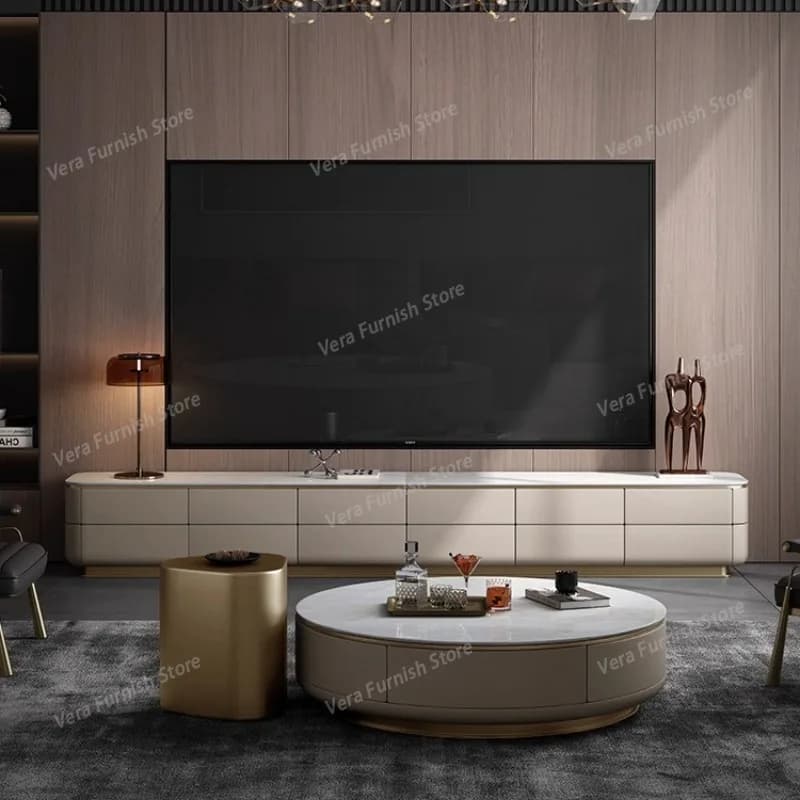 Minimalist Center Tv Stands Entertainment Luxury Monitor Storage Tv Table Floor Living Room Muebles Para Tv Replica Furniture