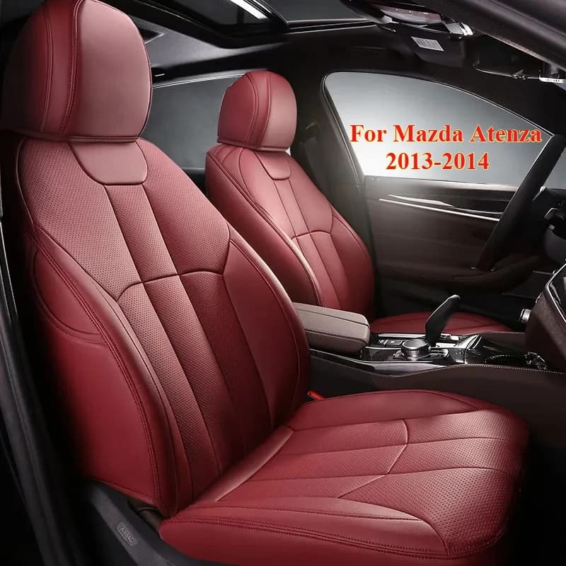 Coprisedile Auto Personalizzato con Supporto Lombare per 5 Posti, per Mazda Atenza 2013-2014, Accessori Interni per Auto
