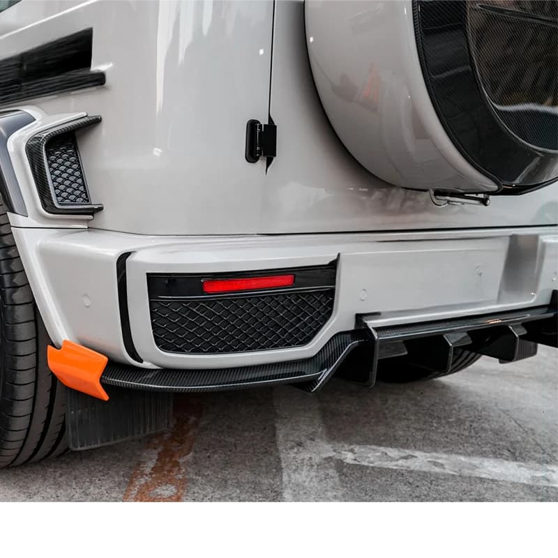 High Quality Dry Carbon Fiber Rear Diffuser for G Class G900 Rear Lip Bumper