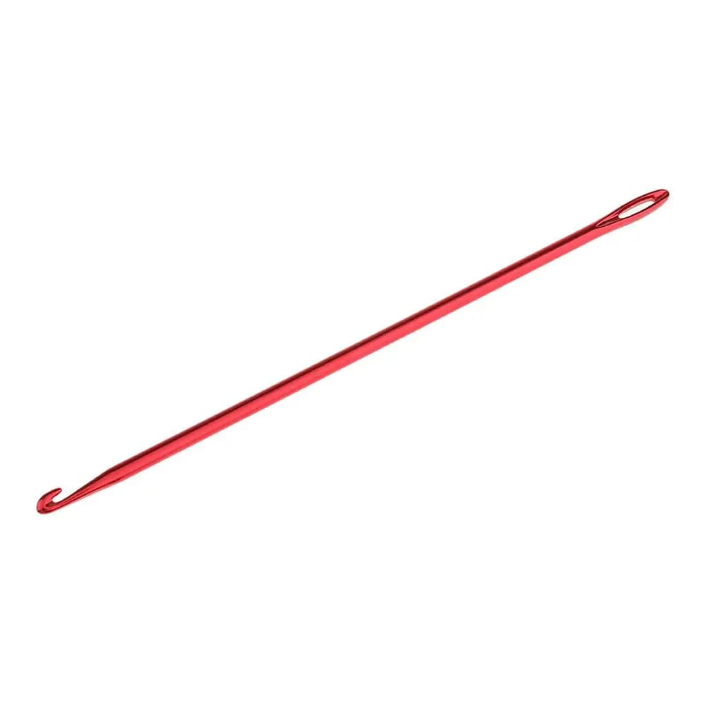 Aluminum Crochet Hook 16.5cm Durable Metal Knitting Tool Ergonomic Handle Crochet Needle for DIY Scarves Hats Blankets
