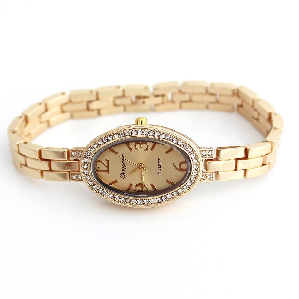 Quartz Watch Women Watch Ladies Wrist Watches Rhinestones Analog Clock