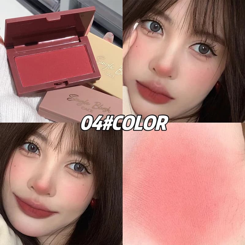 CACE Palette Blush Monocromatico in Crema, Fard Viso a Lunga Durata ad Alta Pigmentazione, Tinta Guance, Rouge Naturale, Ombretto Contouring