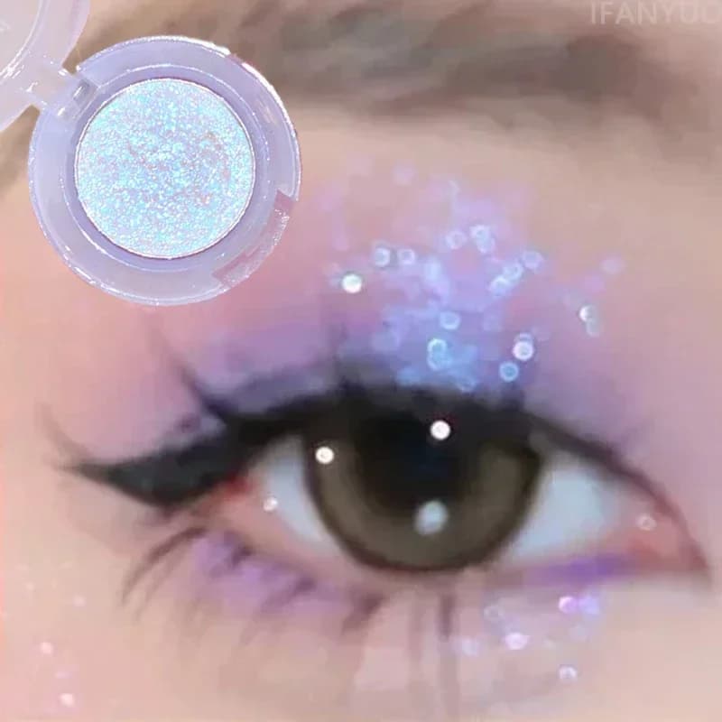 Palettes of monochromatic eye shadows with diamond glitter Paillettes Perlescent highlighter powder Make-up Lights Cosmetic shine eyes for make-up