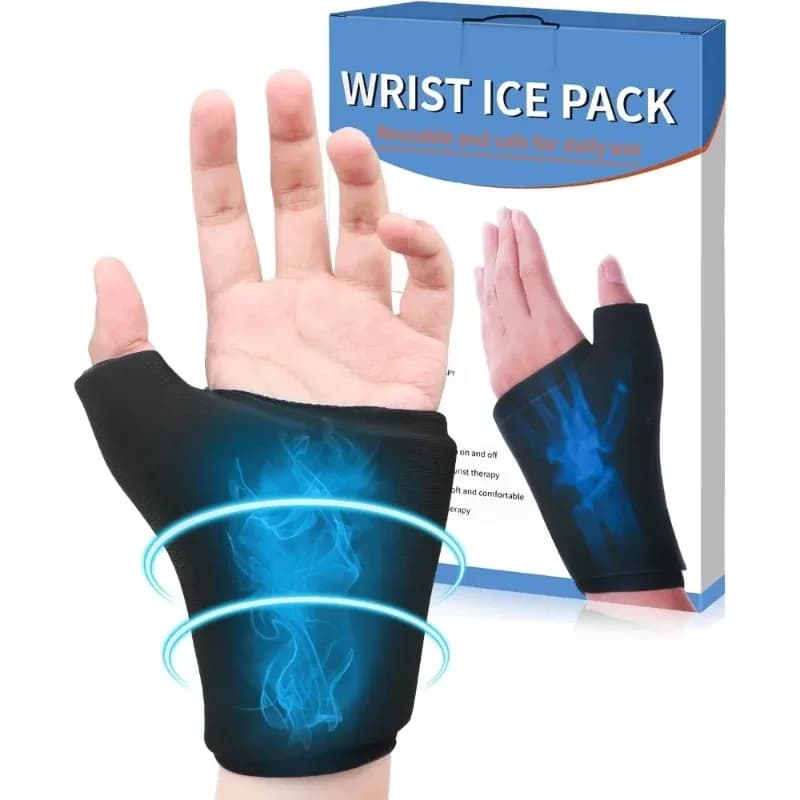 Impacco di Ghiaccio per Polso e Pollice, Terapia Caldo/Freddo Riutilizzabile per Alleviare il Dolore, Strumento per la Cura delle Mani