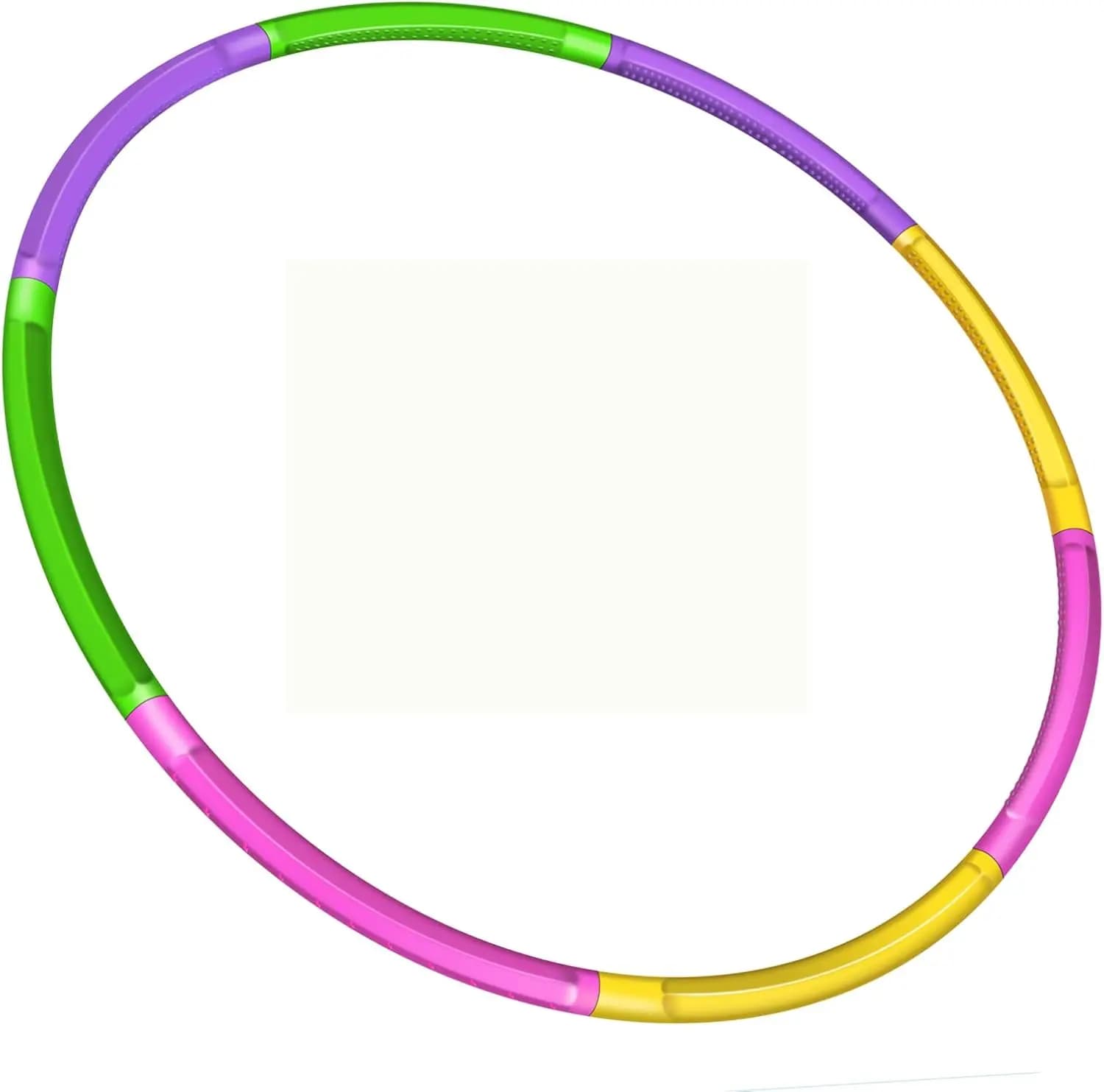 Corda per saltare e cerchio colorato regolabile per bambini, ideale per esercizio fisico, giochi di gruppo, ginnastica e agility per cani
