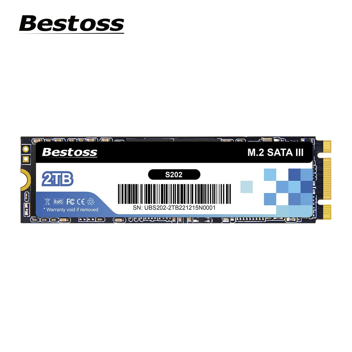 Bestoss M.2 Sata 3.0 2280 NGFF 530 MB/s 120 GB 128 GB 240 GB 256 GB 480 GB 512 GB 960 GB 1 TB SSD a stato solido interno per laptop desktop